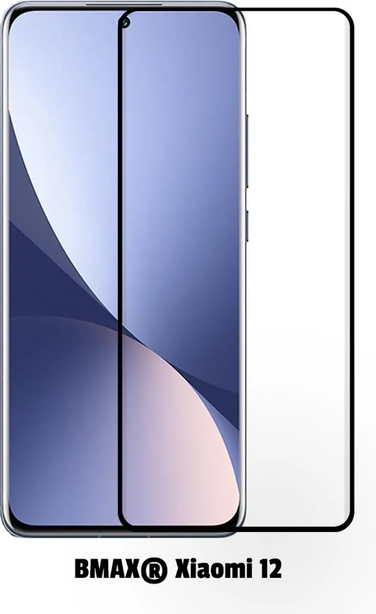BMAX Xiaomi 12 Screenprotector Glas 2 Stuks - Zwart