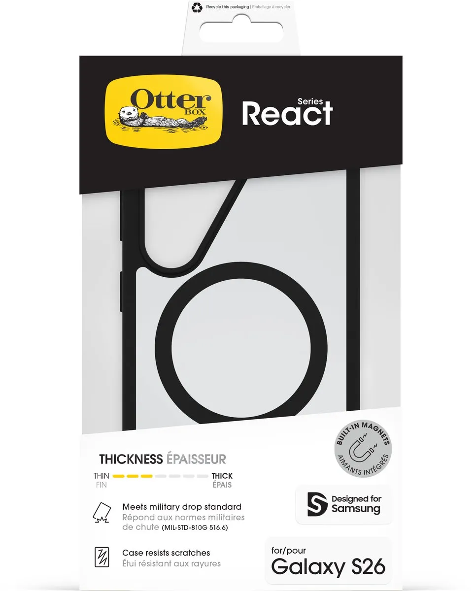OtterBox React Backcover S26 MagSafe - Zwart