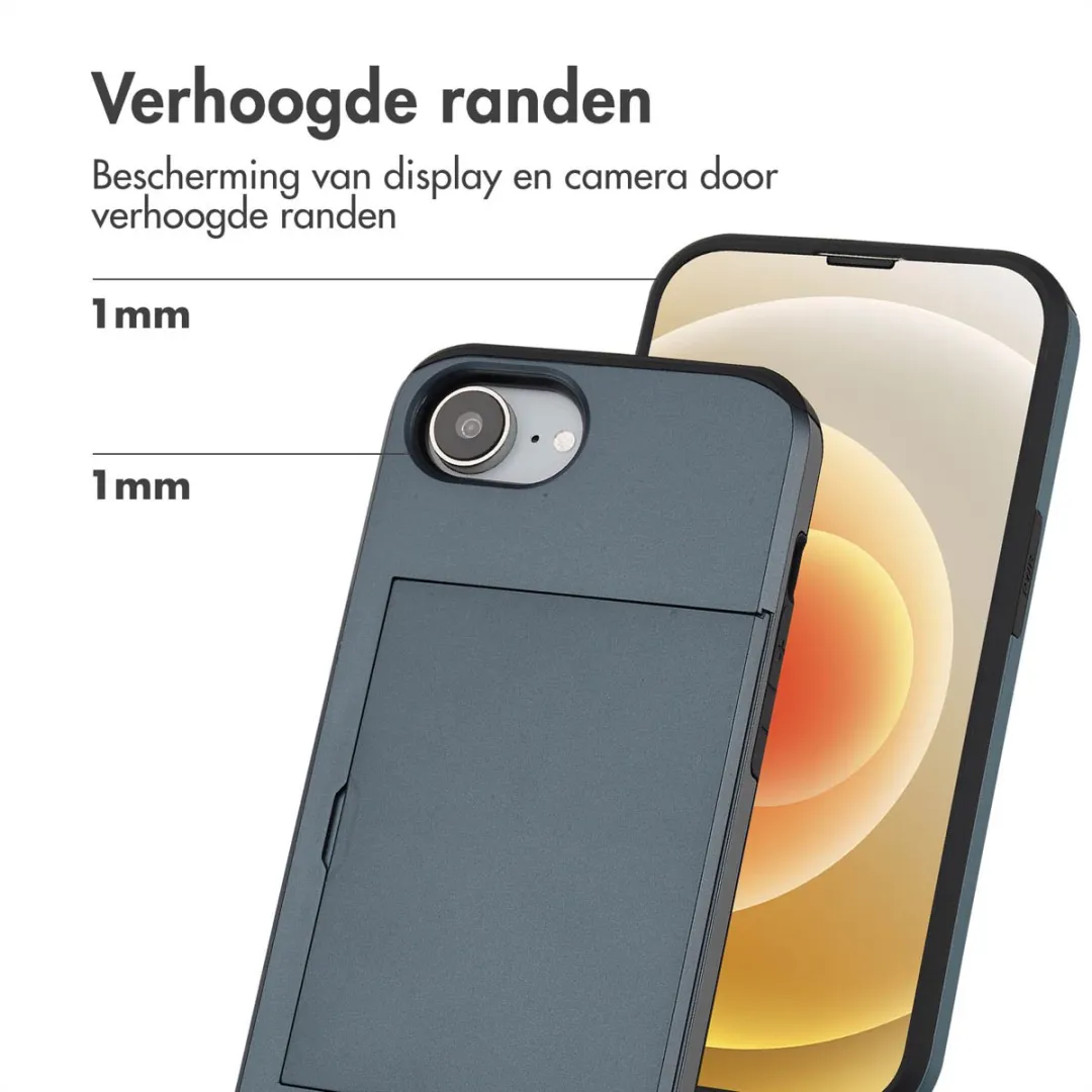 Imoshion Hoesje iPhone 16e Pasjeshouder - 2 Stuks - Donkerblauw - afbeelding 5 van 6