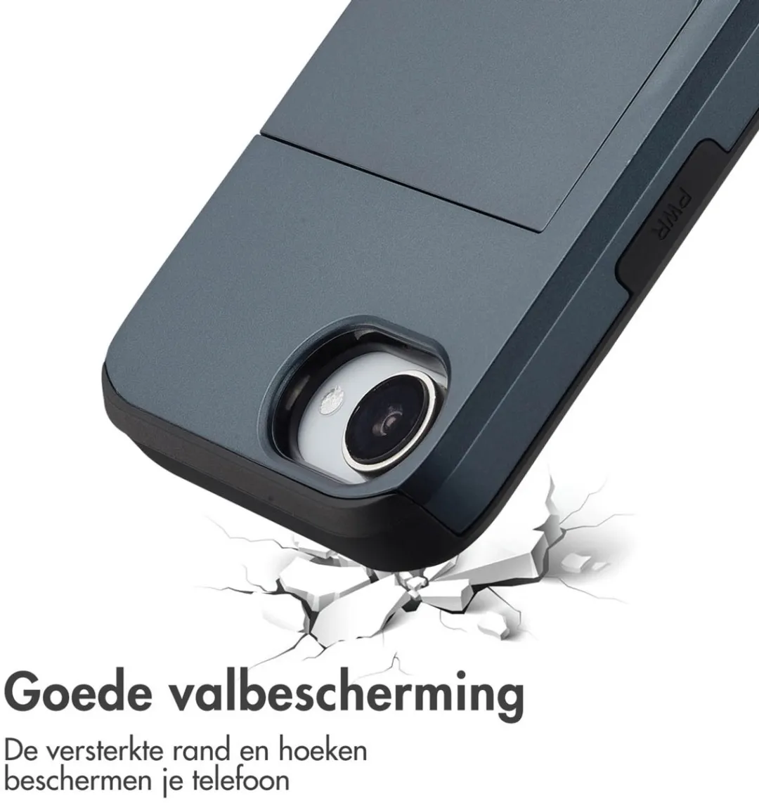 Imoshion Hoesje iPhone 16e Pasjeshouder - 2 Stuks - Donkerblauw - afbeelding 4 van 6