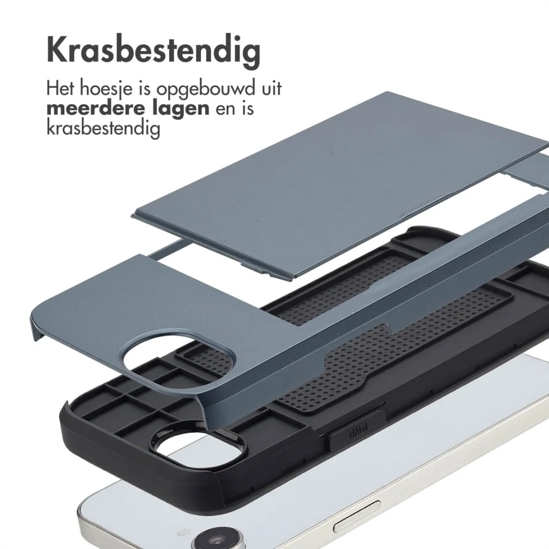 Imoshion Hoesje iPhone 16e Pasjeshouder - 2 Stuks - Donkerblauw - afbeelding 6 van 6