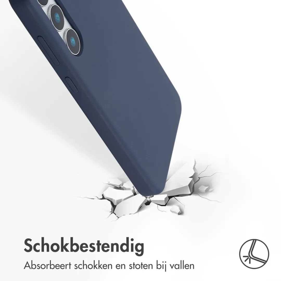 Accezz Hoesje Samsung Galaxy S25 Plus - Donkerblauw
