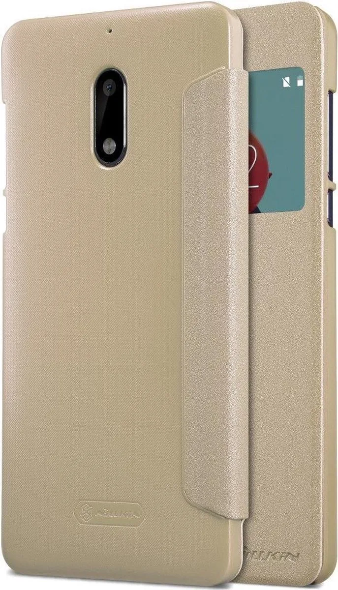 Nillkin Nokia 6.1 Hoesje Sparkle Series Goud - 6902048136854 - afbeelding 6 van 6