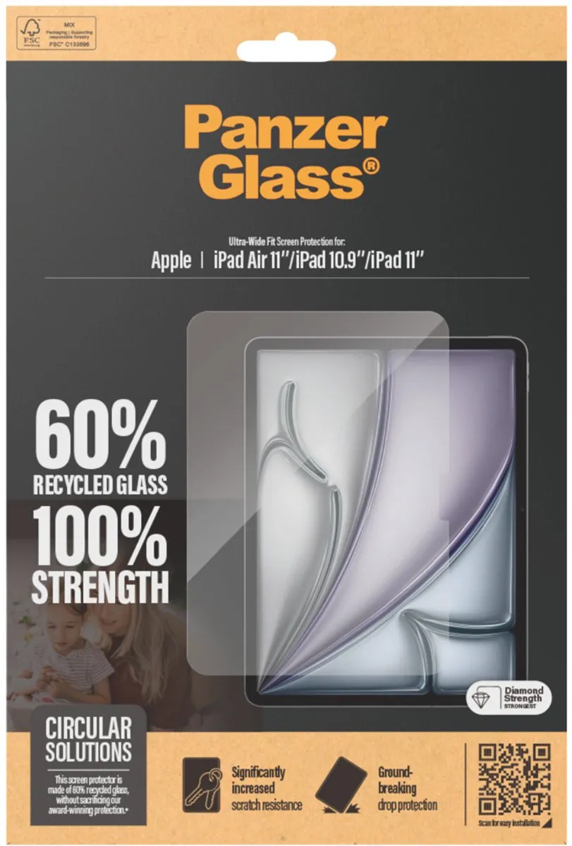PanzerGlass PZ-2833 Screenprotector iPad Air 11 (2024) - Transparant