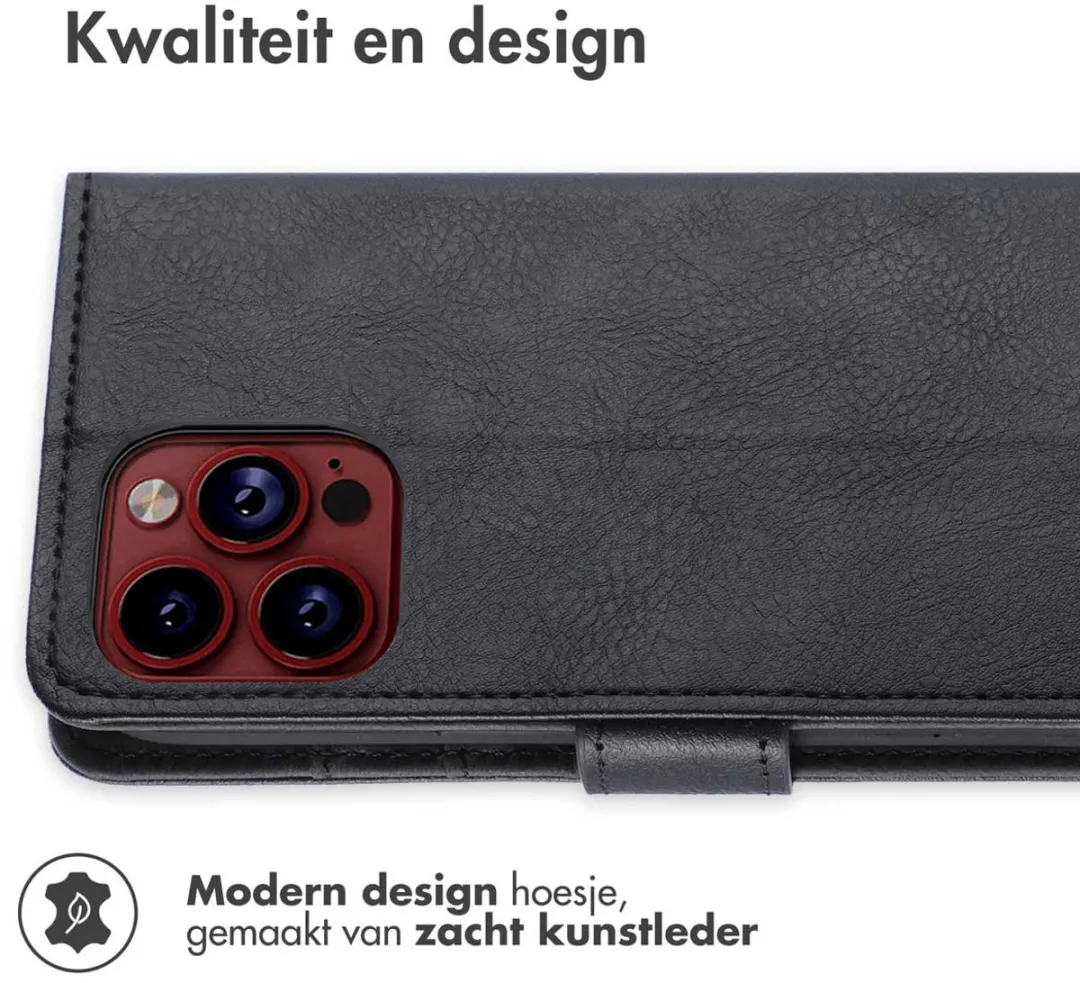 imoshion Hoesje iPhone 15 Pro Max - 3 Pasjes - Zwart