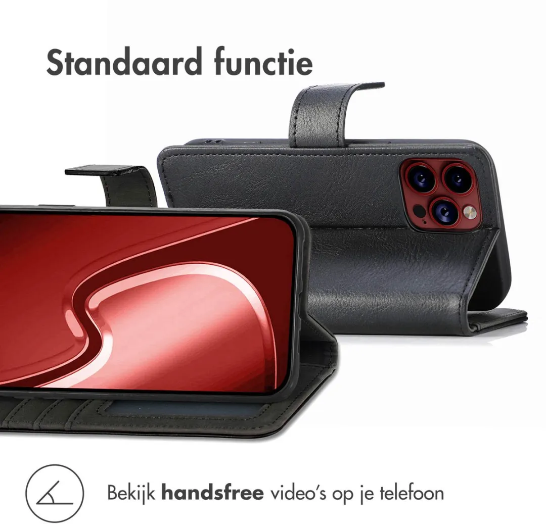 imoshion Hoesje iPhone 15 Pro Max - 3 Pasjes - Zwart