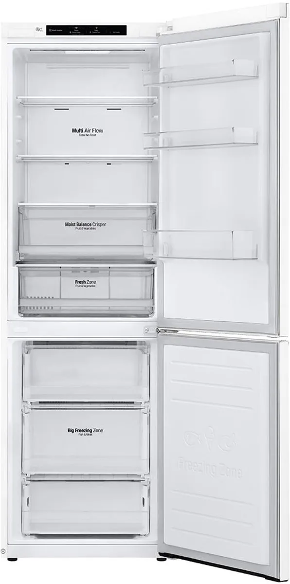 LG GBB61SWJMN Koel-Vriescombinatie - 341L - Wit