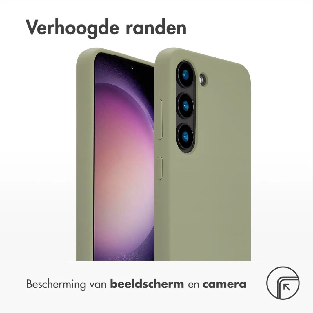 Accezz Hoesje Samsung Galaxy S23 - Olijfgroen MagSafe