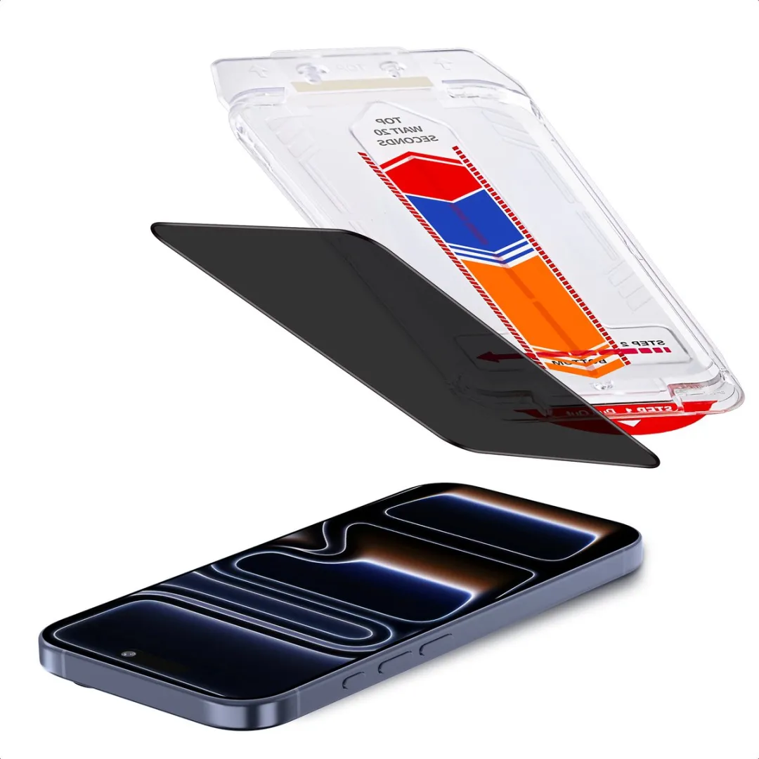 Accezz Screenprotector iPhone 17 Pro - Gehard Glas Privacy