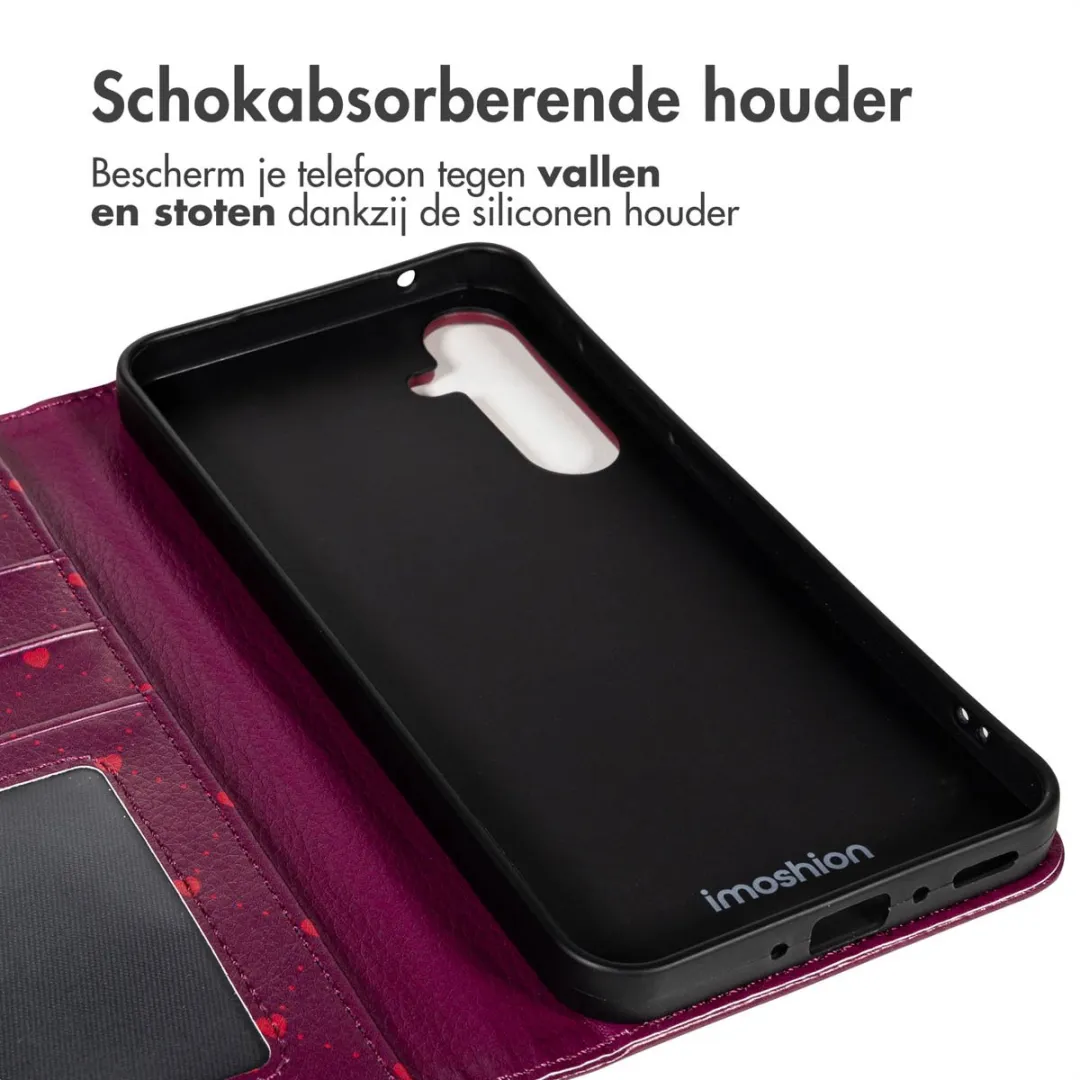 Imoshion Galaxy A35 Hoesje - Crush Check Coral - 3 Pasjes