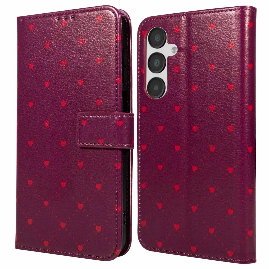 Imoshion Galaxy A35 Hoesje - Crush Check Coral - 3 Pasjes