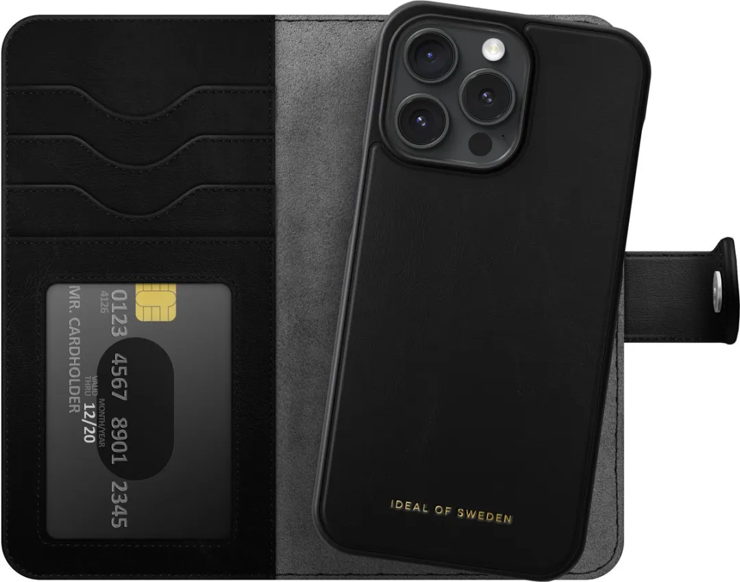 iDeal of Sweden Wallet+ MagSafe iPhone 15 Pro Max - 12 Pasjes - Zwart - afbeelding 5 van 6