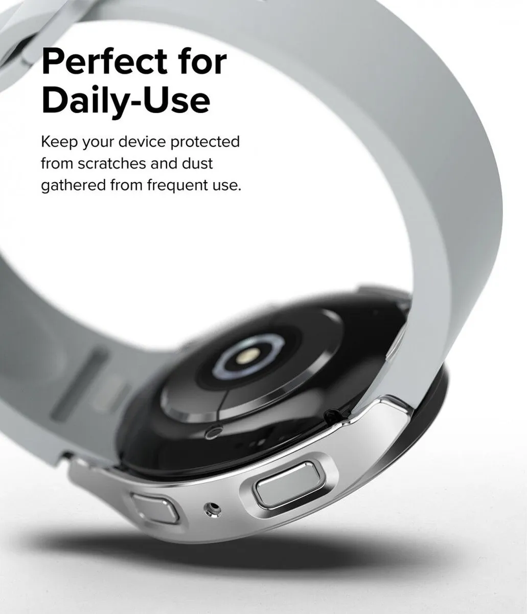 Ringke Slim Hoesje Samsung Galaxy Watch 6 44mm - 2 Stuks - Transparant Zwart