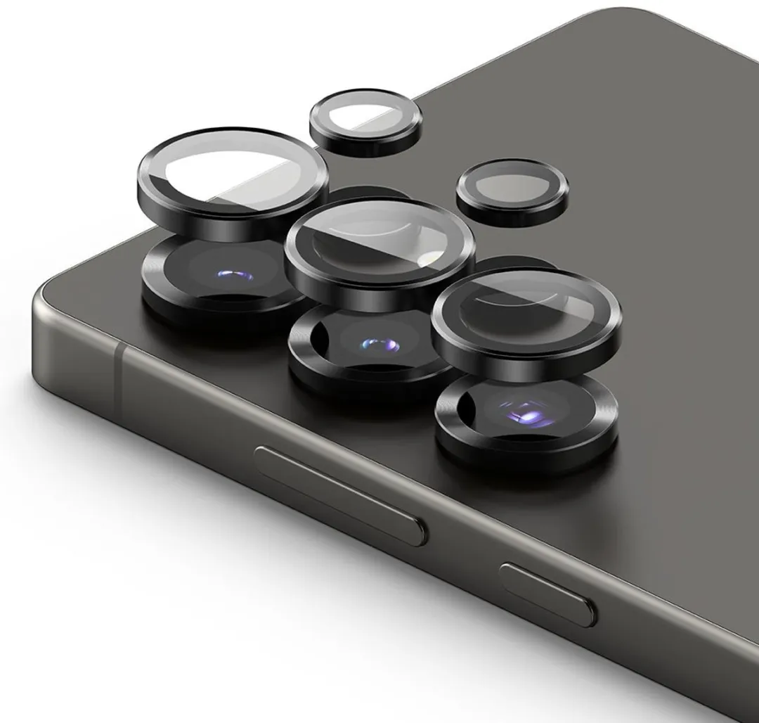 Ringke Frame Glass Camera Beschermer - Samsung Galaxy S25 Ultra - 2 Stuks - Zwart - afbeelding 6 van 6