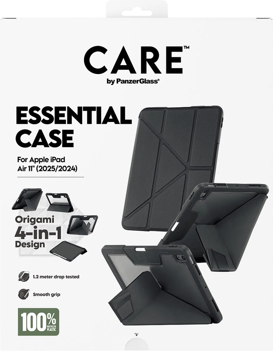 PanzerGlass CARE Essential Case iPad Air 11" (2024) - Zwart - afbeelding 2 van 5