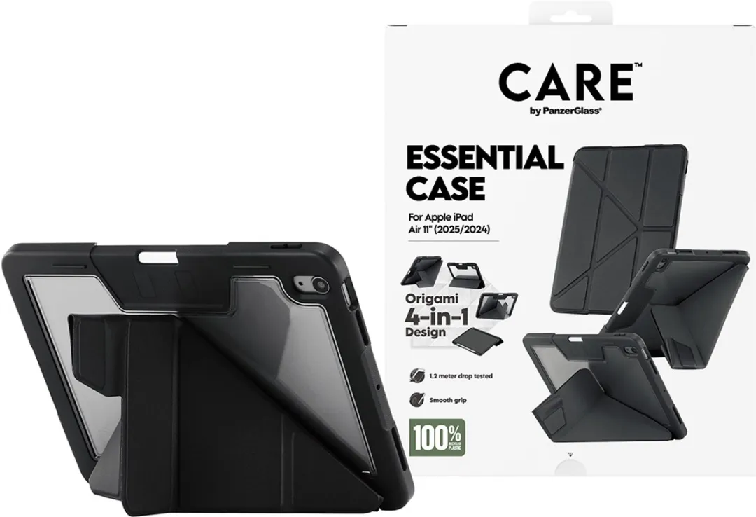 PanzerGlass CARE Essential Case iPad Air 11" (2024) - Zwart - afbeelding 3 van 5