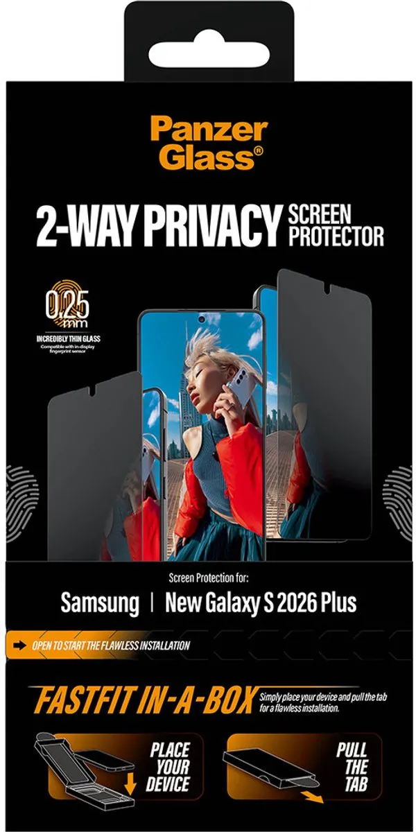 PanzerGlass PG20176 Screenprotector Samsung Galaxy S26+ - Zwart