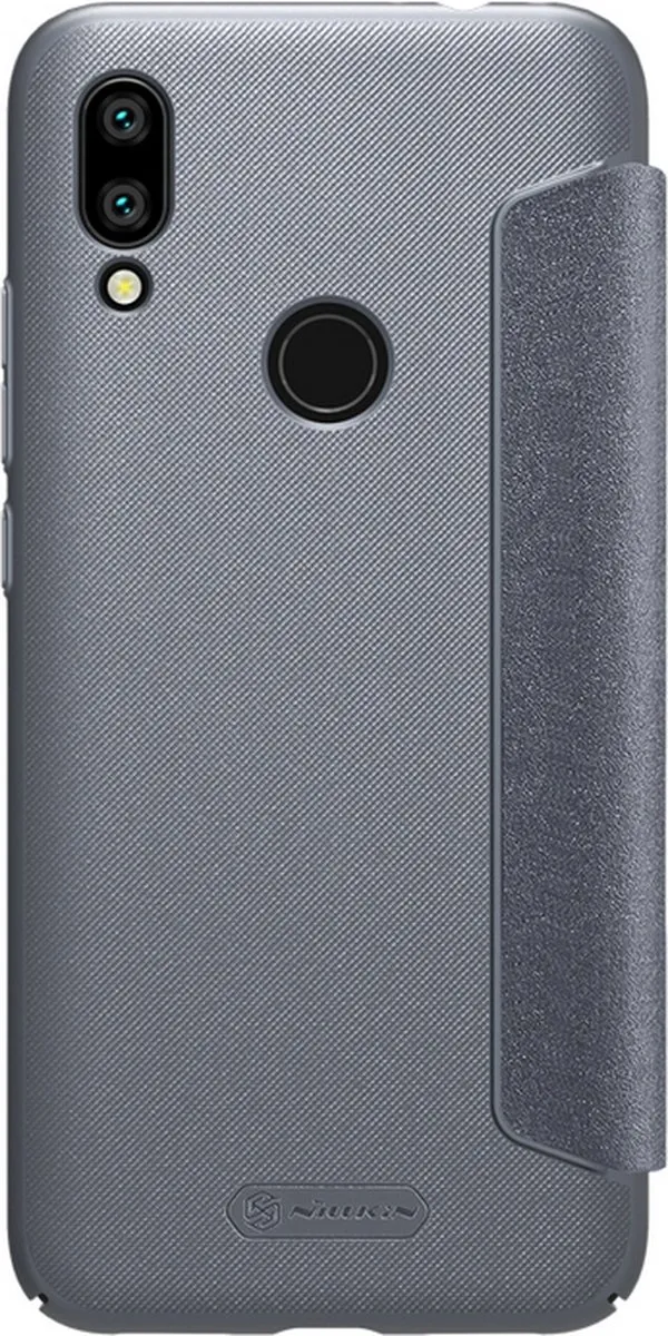 Nillkin Sparkle PU Leather Book Case Xiaomi Redmi 7 - Zwart - afbeelding 2 van 4