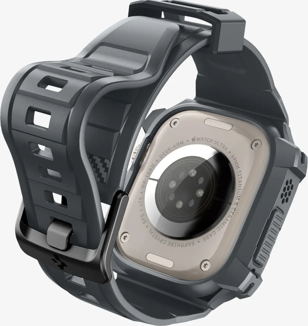 Spigen Rugged Armor Pro Hoesje & Bandje Apple Watch Ultra 2 - Grijs
