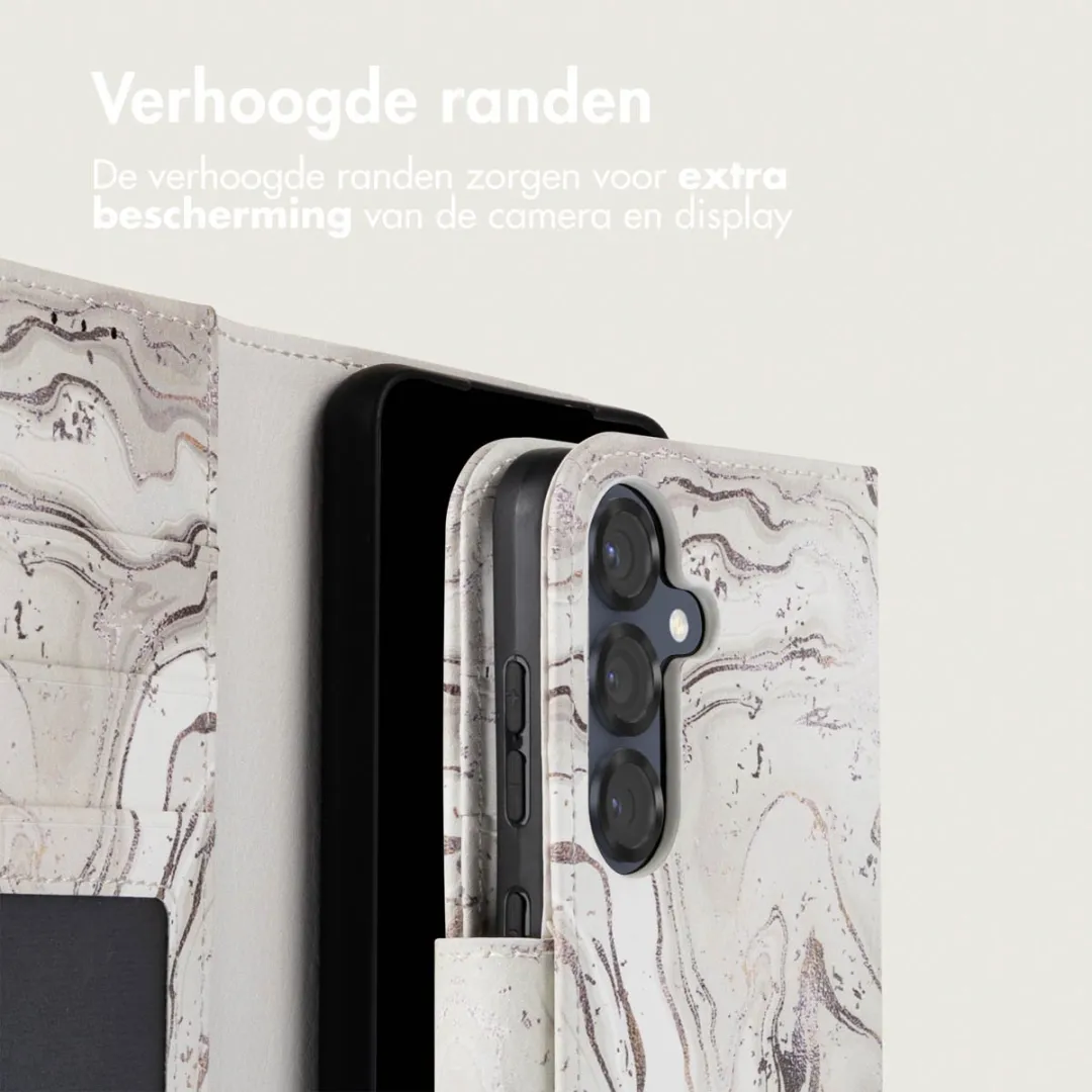 Imoshion Galaxy S25 Hoesje Sandy Marble - 3 Pasjes