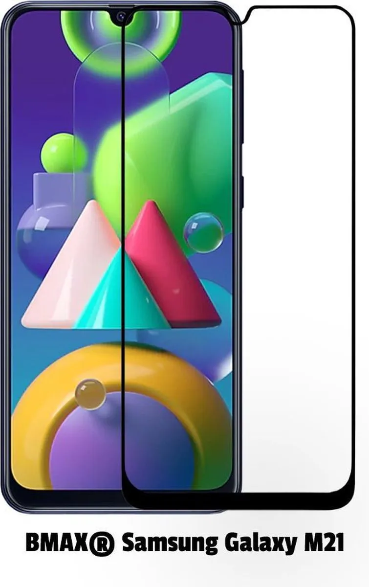BMAX Samsung Galaxy M21 Screenprotector 2 Stuks - Zwart