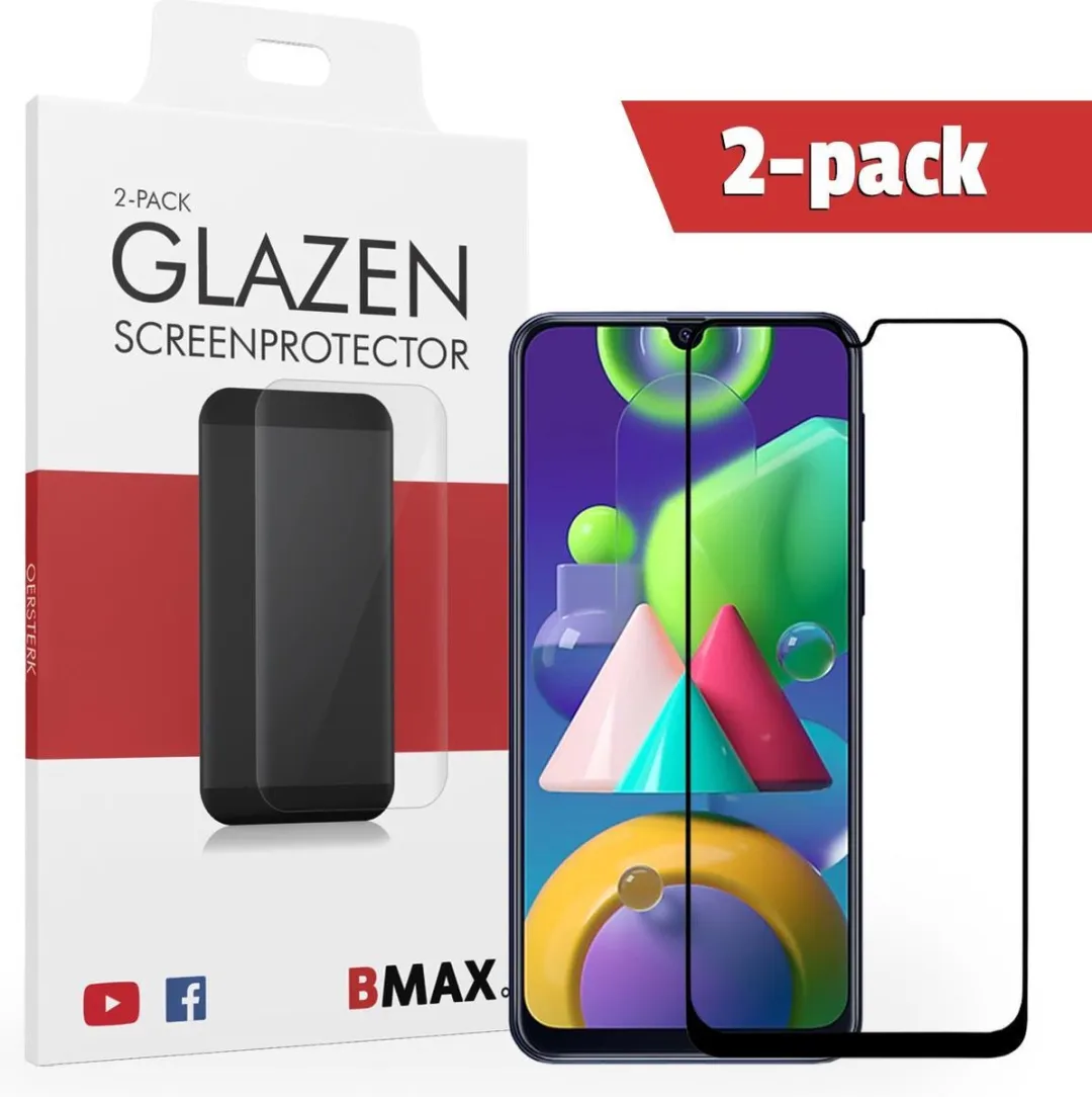 BMAX Samsung Galaxy M21 Screenprotector 2 Stuks