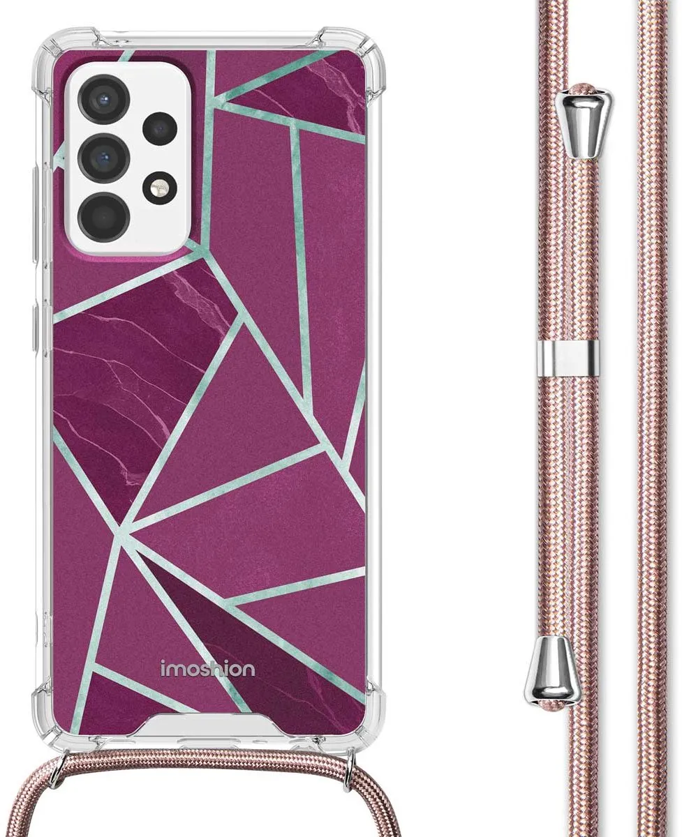 Imoshion Hoesje Samsung Galaxy A52 Bordeaux Graphic - Koord
