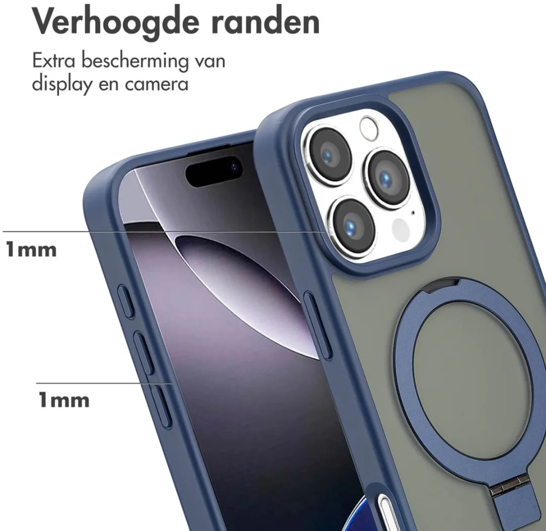 Accezz iPhone 16 Pro Max Hoesje - Blauw - MagSafe