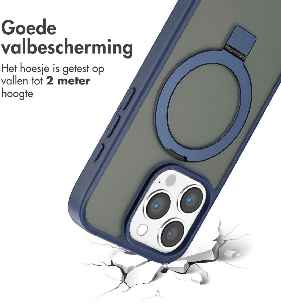 Accezz iPhone 16 Pro Max Hoesje - Blauw - MagSafe