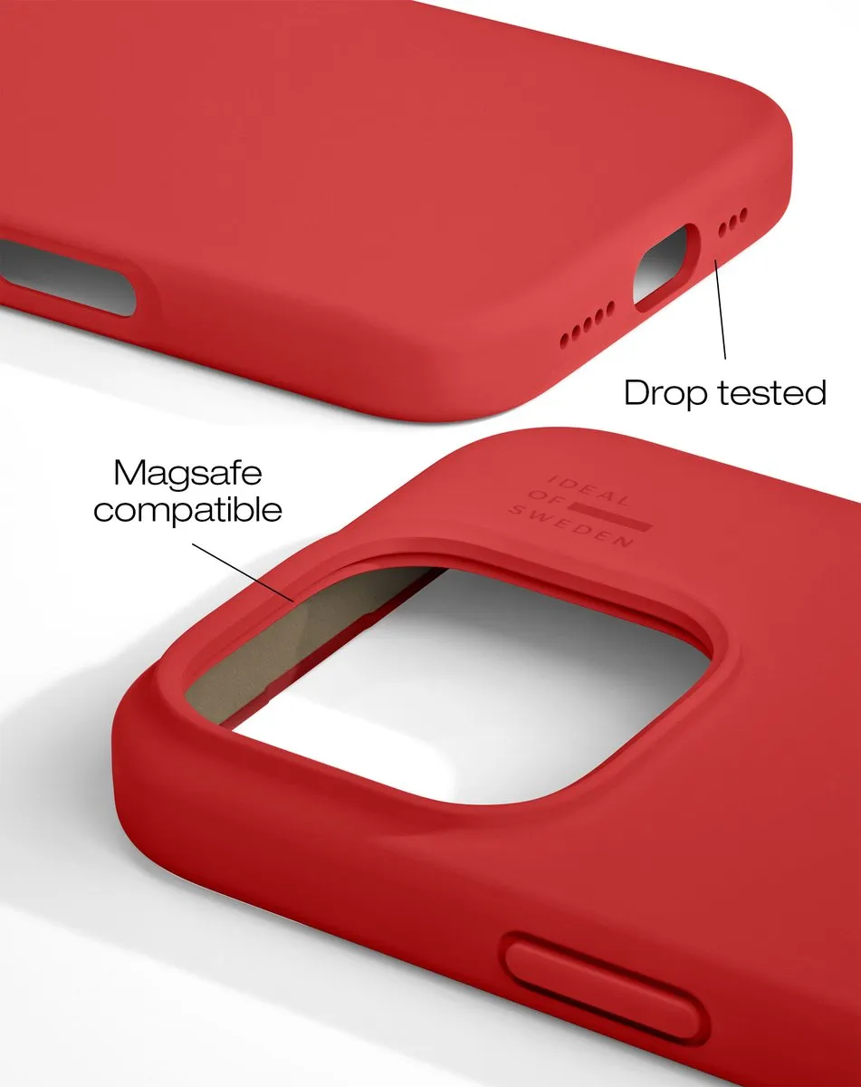 iDeal of Sweden iPhone 16 Pro Max Silicone Case MagSafe - IDSICMS-I2467P-83 - Rood