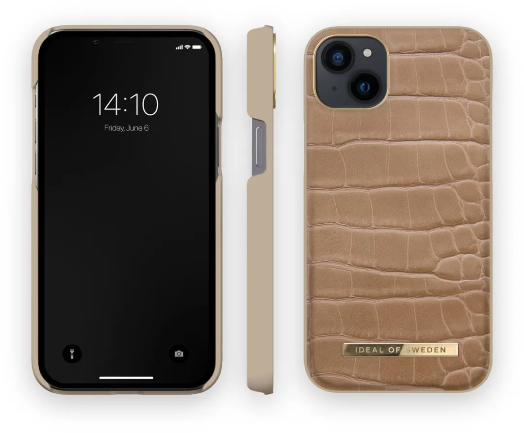iDeal of Sweden Atelier Case iPhone 14 Plus - Camel Croco - IDACAW21-I2267-325 - afbeelding 2 van 2