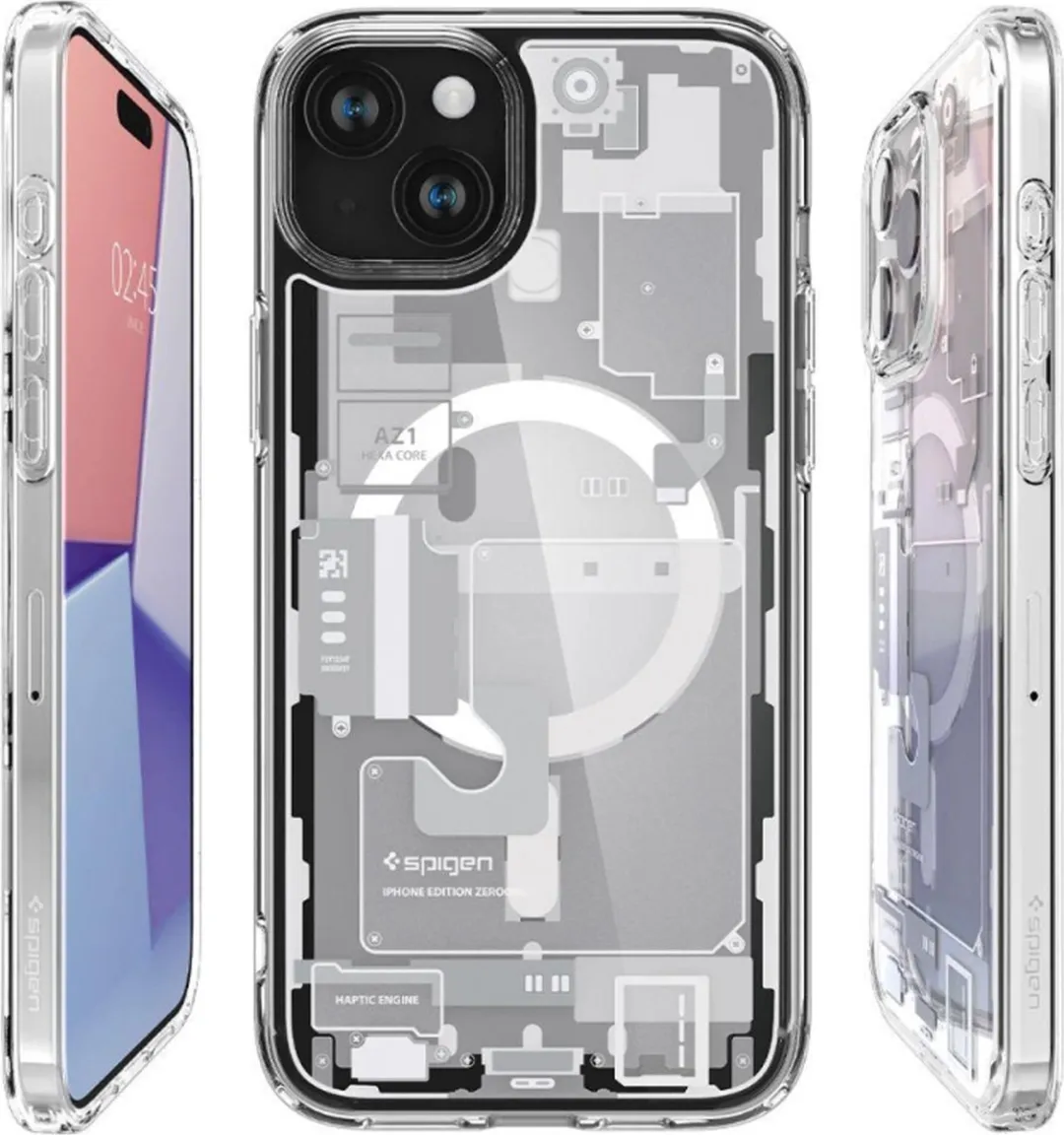 Spigen Ultra Hybrid MagFit iPhone 15 Plus - Wit