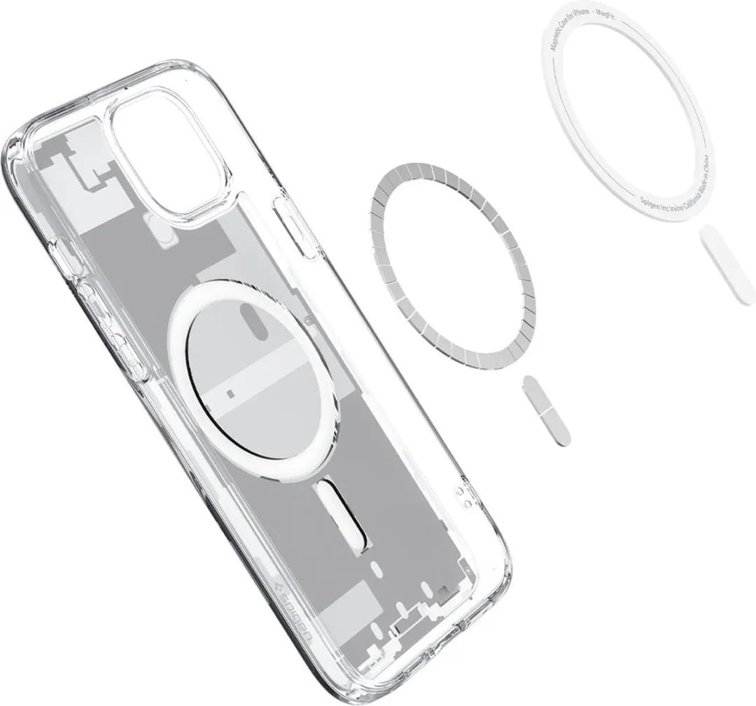 Spigen Ultra Hybrid MagFit iPhone 15 Plus - Wit