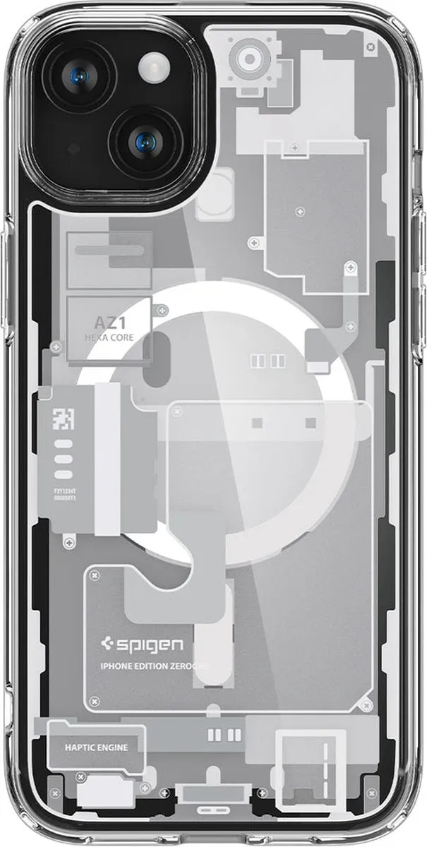 Spigen Ultra Hybrid MagFit iPhone 15 Plus - Wit