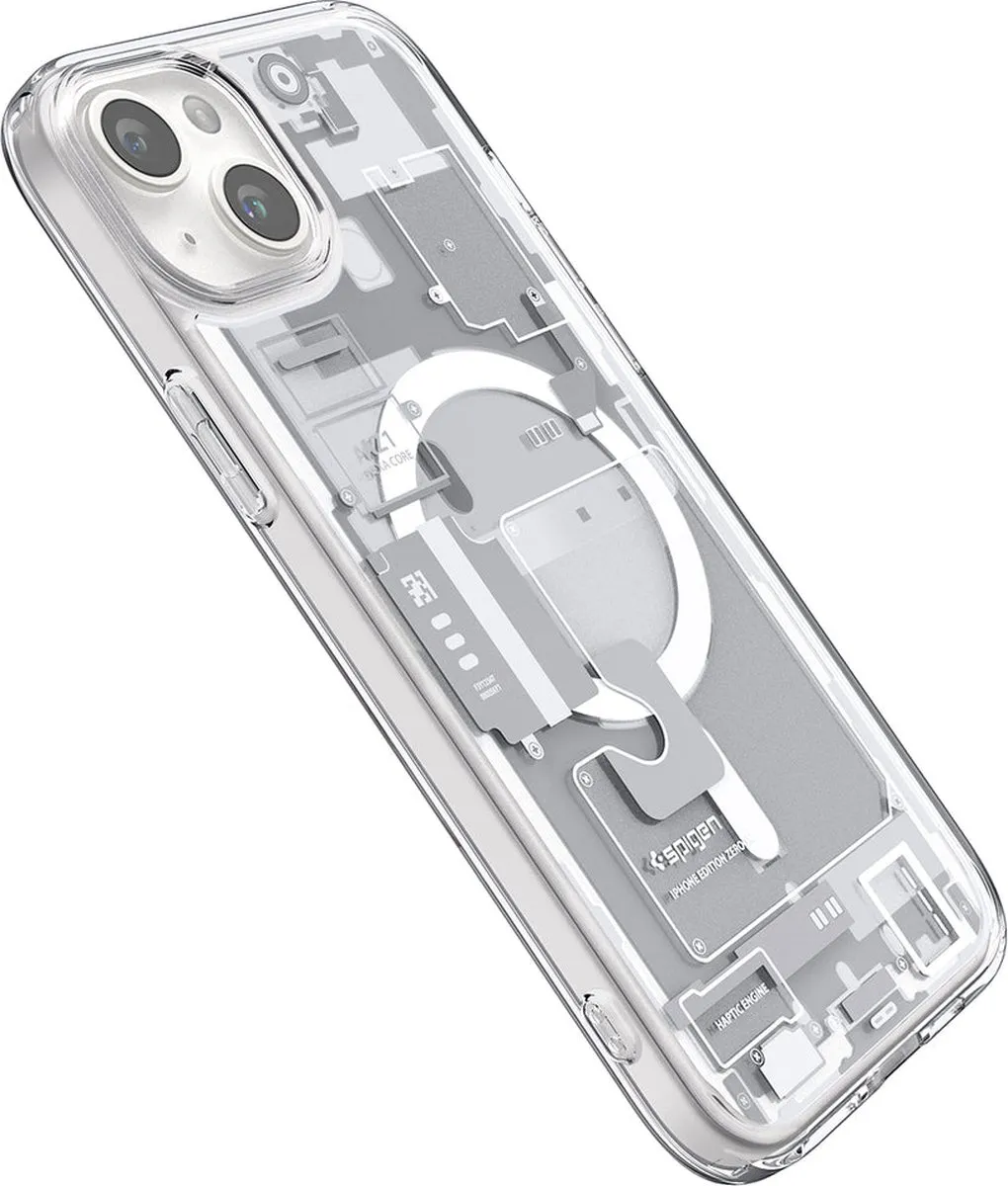 Spigen Ultra Hybrid MagFit iPhone 15 Plus - Wit