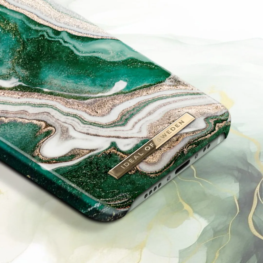 iDeal of Sweden iPhone 12 Mini Hoesje Golden Jade Marble - afbeelding 3 van 6