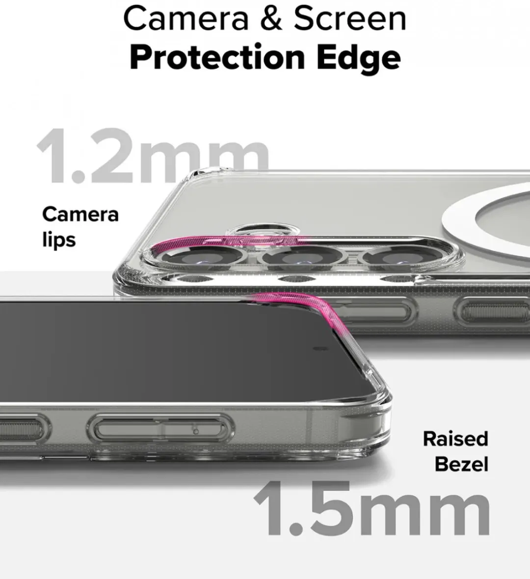 Ringke Fusion Magnetic Hoesje Samsung Galaxy S25 - Transparant