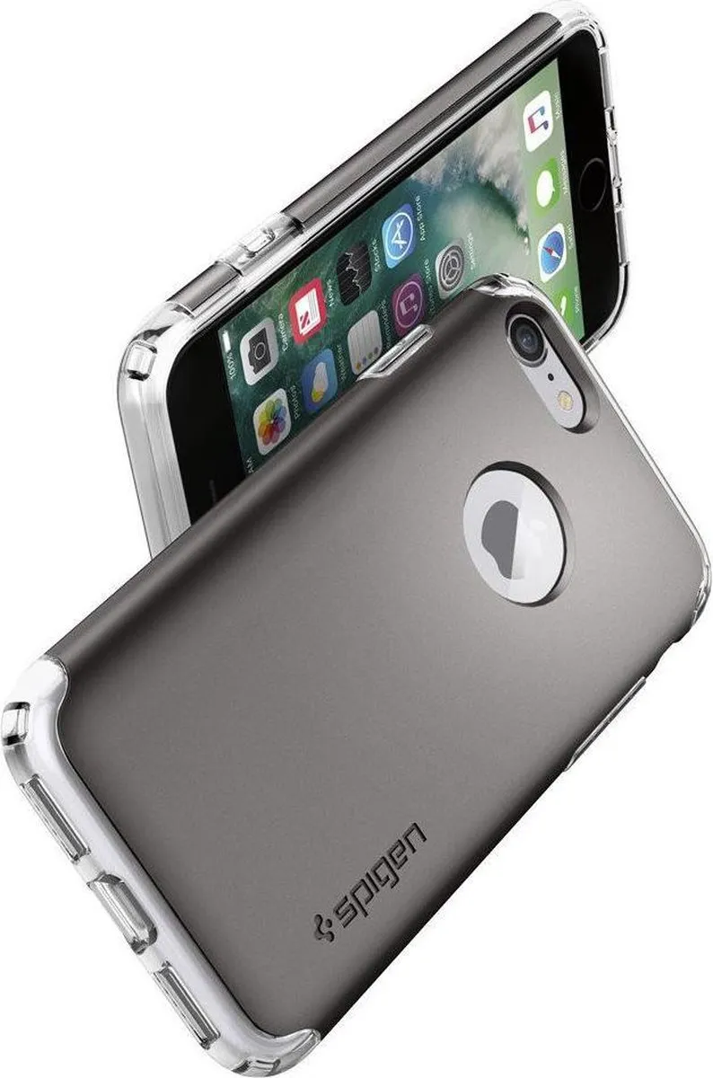 Spigen Hybrid Armor Hoesje iPhone 7/8 Gunmetal - 7G64905902