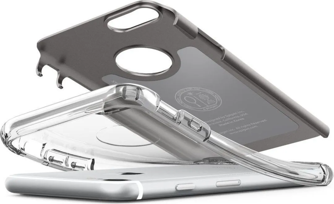 Spigen Hybrid Armor Hoesje iPhone 7/8 Gunmetal - 7G64905902 - afbeelding 6 van 6