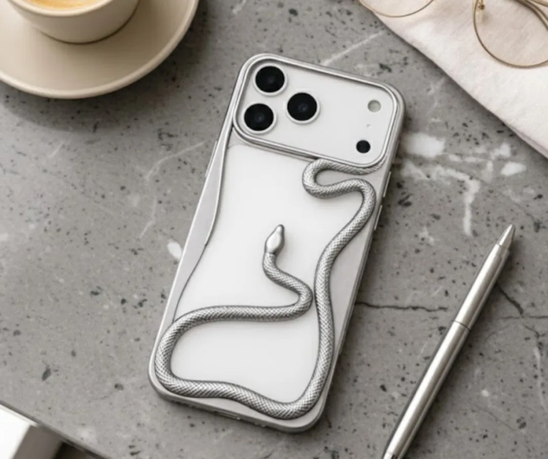 NUVEX iPhone 17 Pro Max Hoesje - Zilverkleurig Transparant