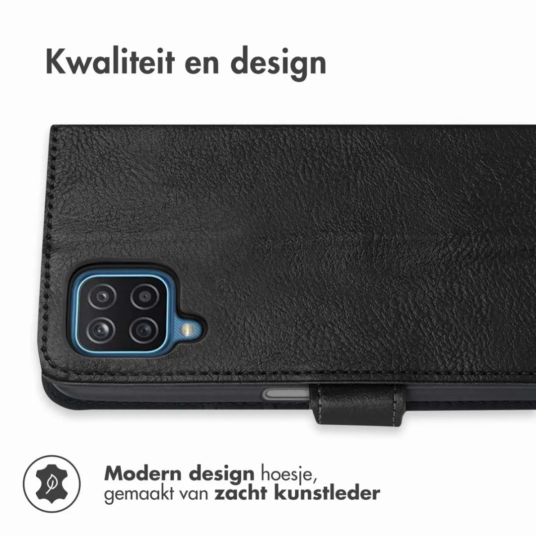 Imoshion Hoesje Samsung Galaxy A12 - 3 Pasjes - Zwart