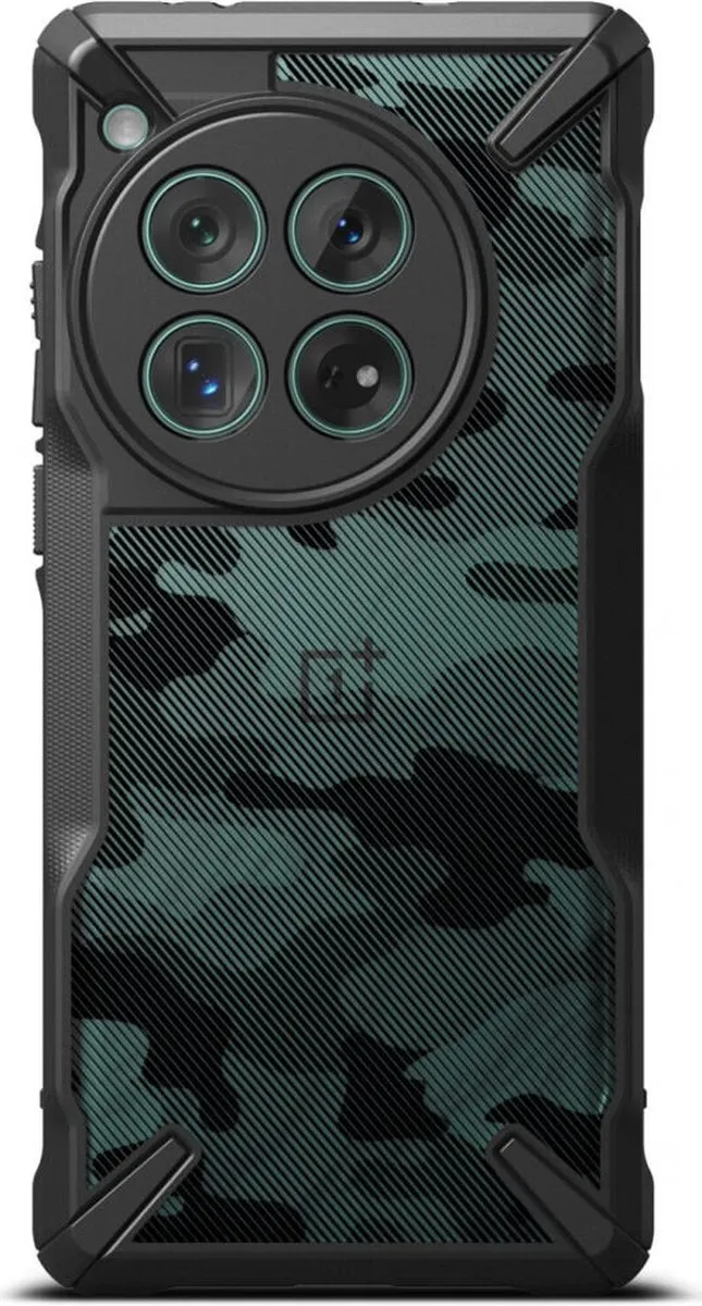 Ringke Fusion X Hoesje OnePlus 12 - Camo Zwart