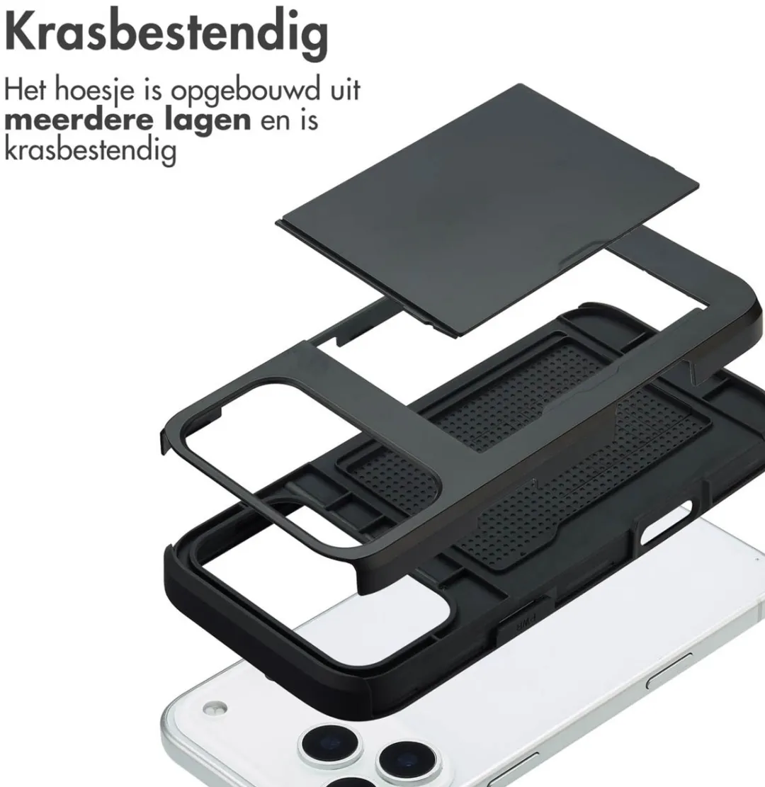 Imoshion Hoesje iPhone 17 Pro Max - 2 Pasjes - Zwart