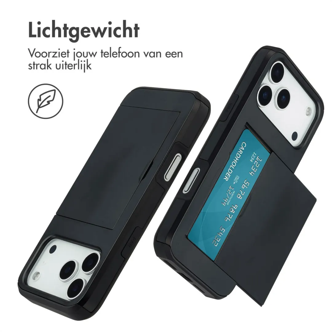 Imoshion Hoesje iPhone 17 Pro Max - 2 Pasjes - Zwart