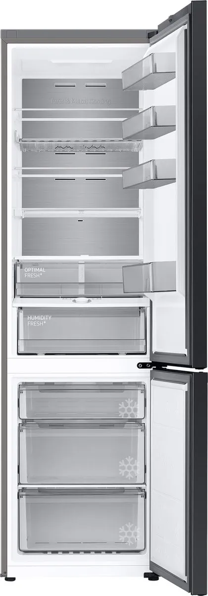 Samsung RB38C7B6AB1 Koel-Vriescombinatie - 387L - Zwart
