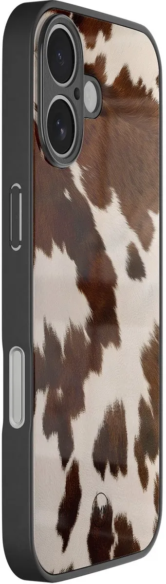 Casevibes iPhone 17 Hoesje Cow Vibe - Bruin
