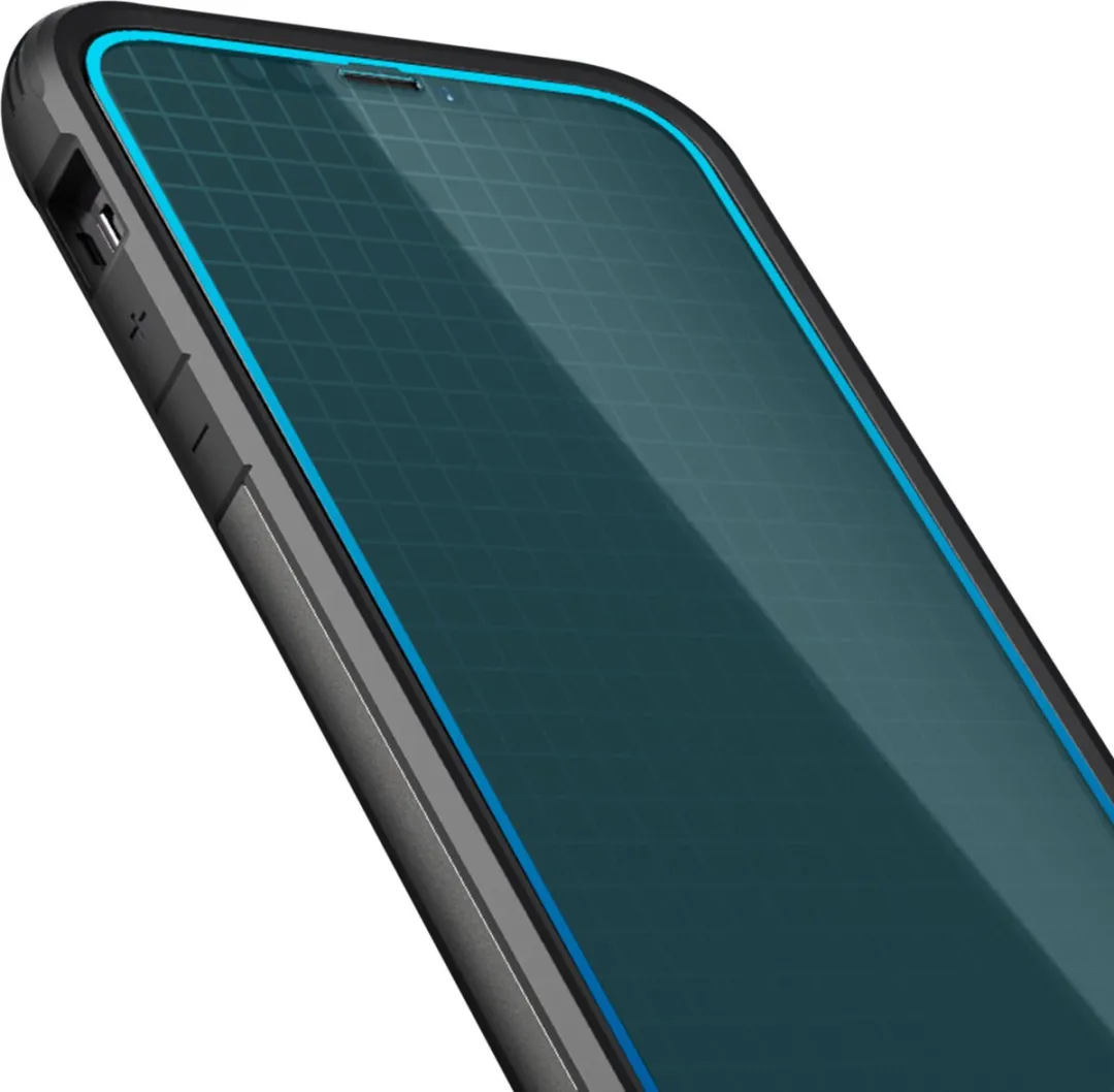 Spigen AGL01512 Glasbeschermer iPhone 12 Pro - Zwart - afbeelding 6 van 6