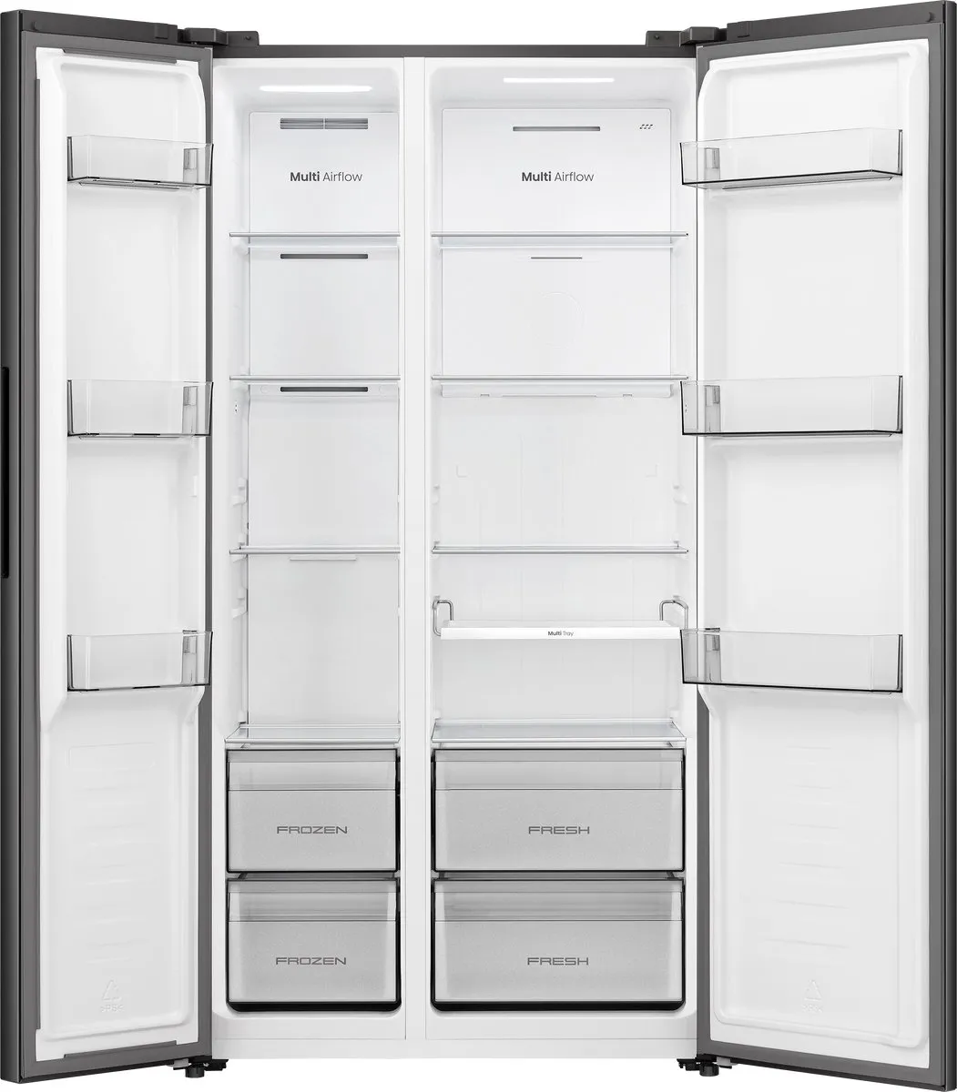 Hisense RS3P558NEFD Amerikaanse Koelkast - 544L - No-Frost - Zwart