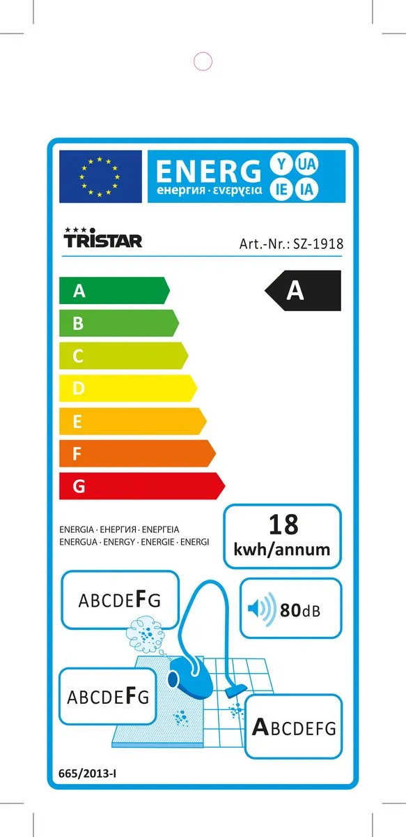 Tristar SZ-1918 Steelstofzuiger - 400W - 0,9L - Groen/Zwart