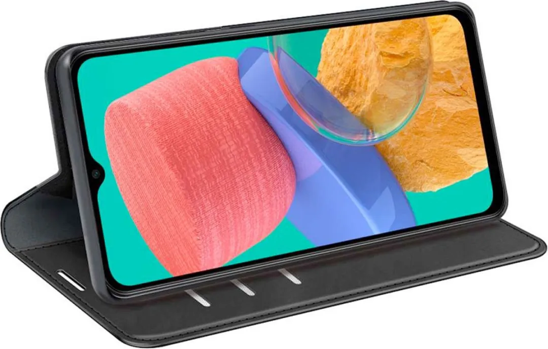 Just in Case Samsung Galaxy M33 Hoesje - 4 Pasjes - Zwart